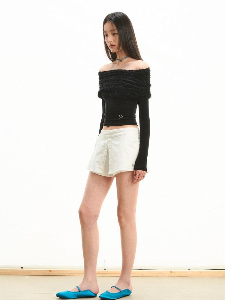 NAWSNOTAWEAR Comfy Mid Waist Loose Fit Denim Casual Women Poly Cotton Mini Skirts
