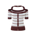 NAWSNOTAWEAR_Cooling_Classic_Stripe_Slim_Short_Sleeve_Women_Tee_Off_Shoulder_Crop_Tops_MISSTT