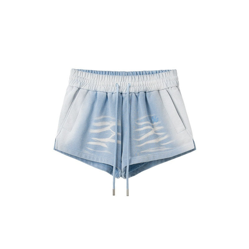NAWSNOTAWEAR_Cotton_Drawstring_Natural_Waist_Straight_Equestrian_Ice_Blue_Womens_Mini_Shorts_MISSTT