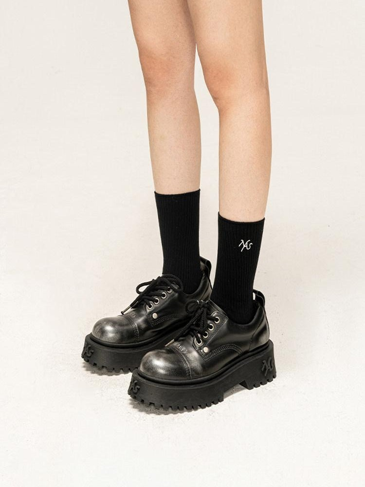 NAWSNOTAWEAR Cozy Thick Minimalist Solid Mid Calf Women Warm Hosiery Socks
