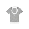 NAWSNOTAWEAR_Cozy_Wool_Blend_Preppy_Slim_Fit_U_Neck_Women_Gravel_Gray_Short_Sleeve_T-Shirts_MISSTT