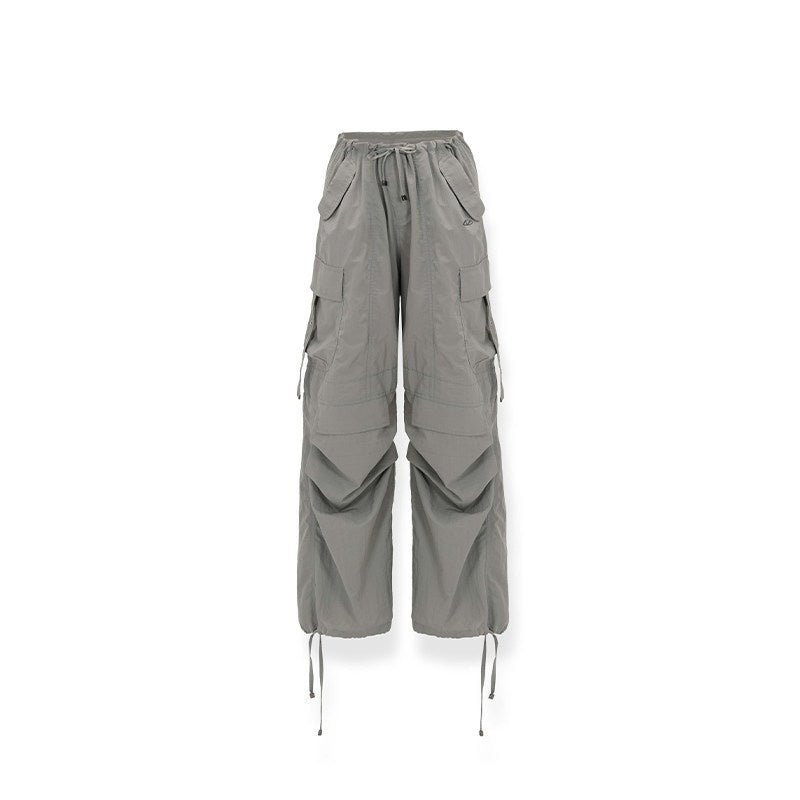 NAWSNOTAWEAR_Durable_Nylon_Pleated_Low_Waist_Commuter_Unisex_Utility_Cargo_Pants_MISSTT