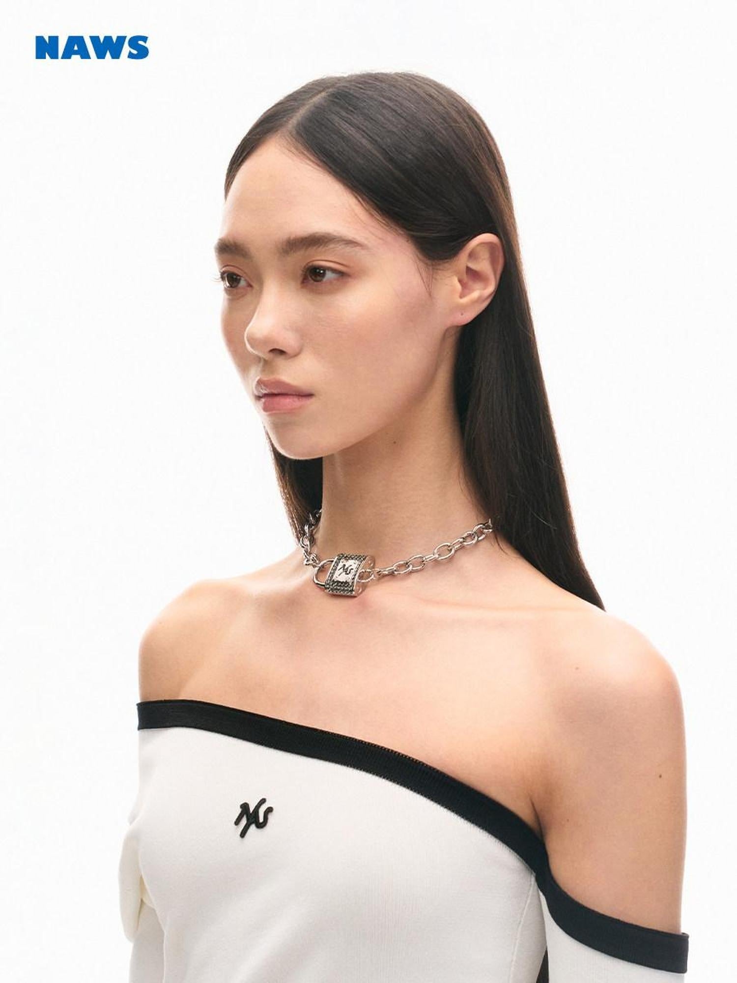 NAWSNOTAWEAR Edgy Punk Statement Aurora Silver Fresh Design For Women Jewelry Necklaces