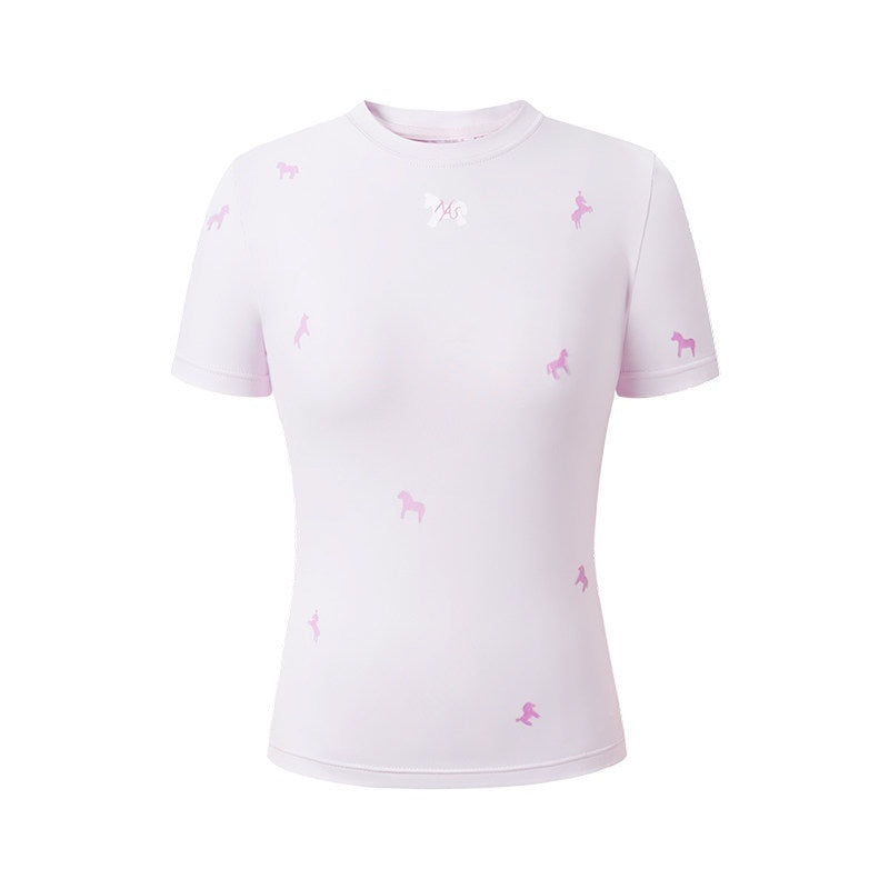 NAWSNOTAWEAR_Flocked_Animal_Print_Stretch_Nylon_Spandex_Slim_Short_Sleeve_T-Shirts_MISSTT