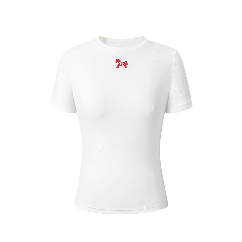 NAWSNOTAWEAR_Flocked_Nylon_Stretch_Slim_Fit_Women_Animal_Print_Short_Sleeve_T-Shirts_MISSTT