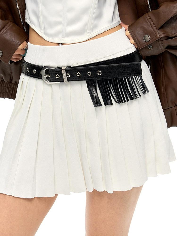 NAWSNOTAWEAR Genuine Cowhide Leather Slim Minimalist Women Black Waist Belts