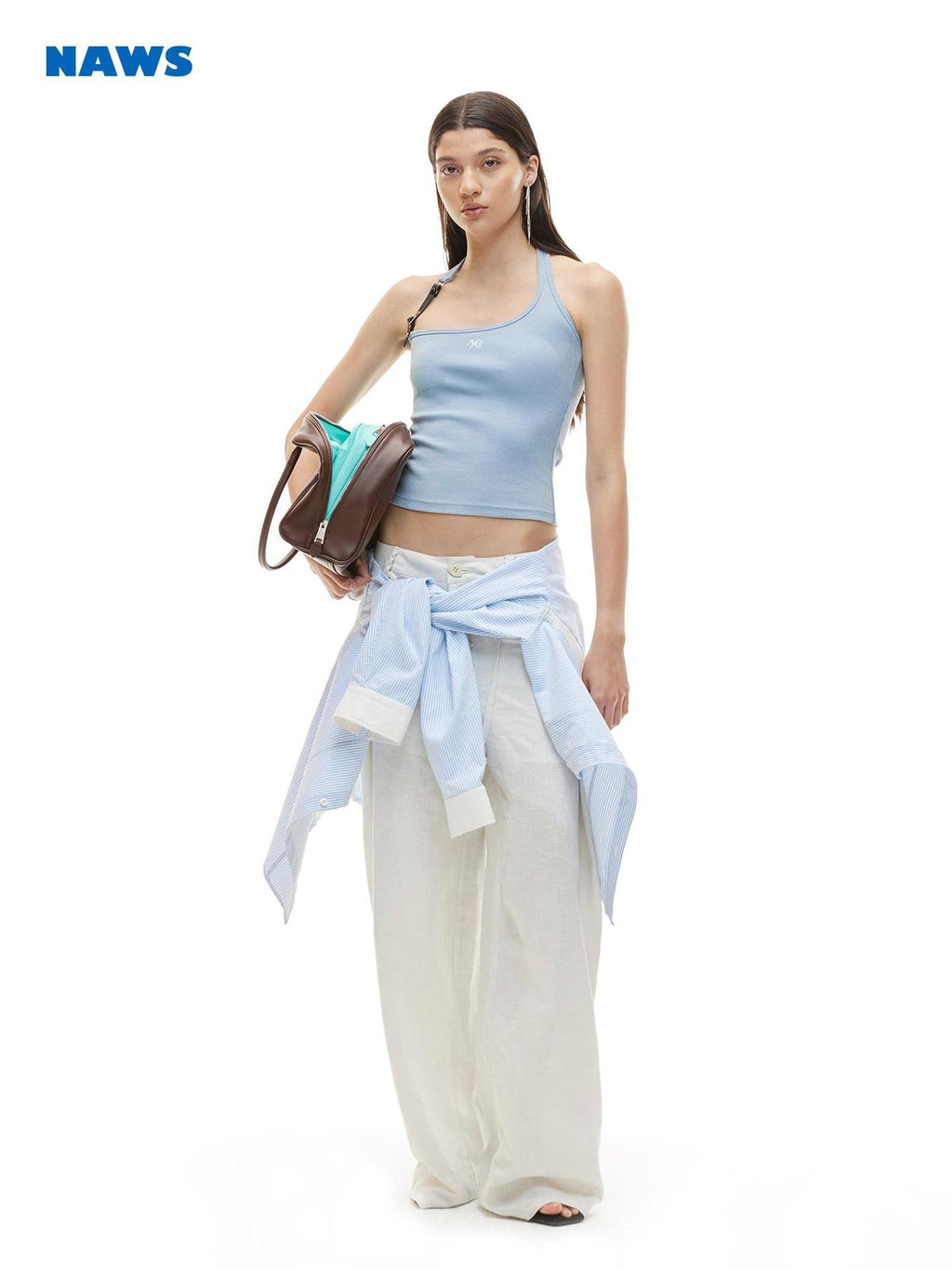 NAWSNOTAWEAR High Stretch Fitted U Neck Strappy Equestrian Style Women Cotton Camisoles