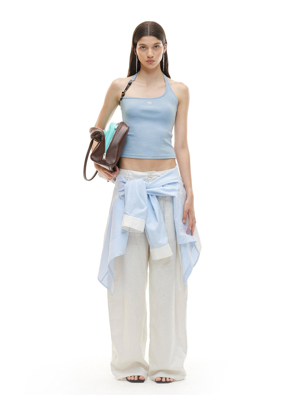 NAWSNOTAWEAR High Stretch Fitted U Neck Strappy Equestrian Style Women Cotton Camisoles