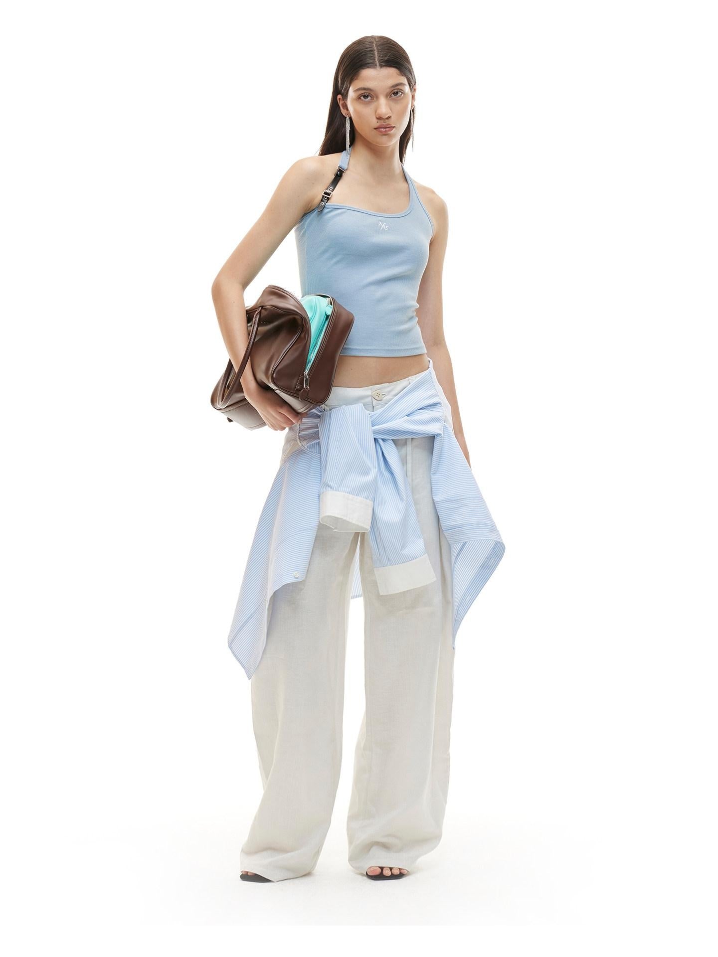 NAWSNOTAWEAR High Stretch Fitted U Neck Strappy Equestrian Style Women Cotton Camisoles
