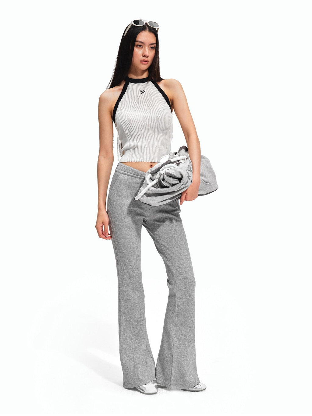 NAWSNOTAWEAR High Stretch Lyocell Halter Slim Fit Cropped Round Neck Riding Women Tank Tops