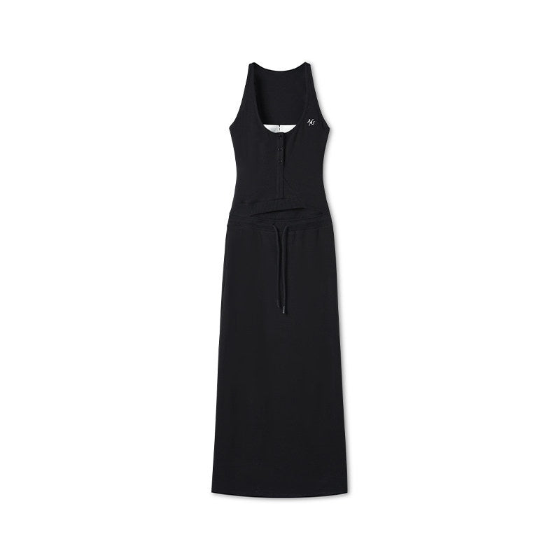 NAWSNOTAWEAR_High_Stretch_Openwork_V-neck_Low_Waist_Slim_Panelled_Women_Office_Maxi_Dresses_MISSTT