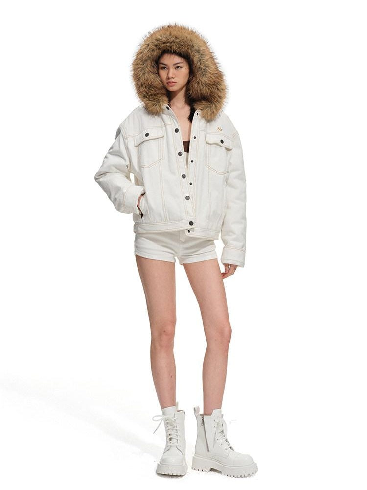NAWSNOTAWEAR High Stretch Slim Fit Natural Waist Casual Women Snow Melt White Denim Shorts