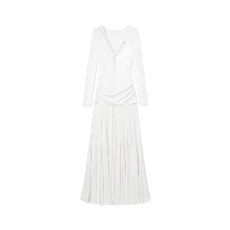 NAWSNOTAWEAR_High_Stretch_Tencel_V-neck_Flared_Long_Sleeve_Casual_Women_Lyocell_Maxi_Dresses_MISSTT