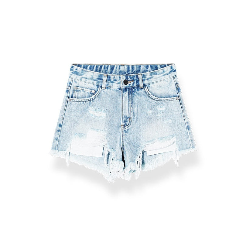 NAWSNOTAWEAR_High_Waist_Ripped_Asymmetrical_Slim_Light_Wash_Women_Zipper_Fly_Denim_Shorts_MISSTT