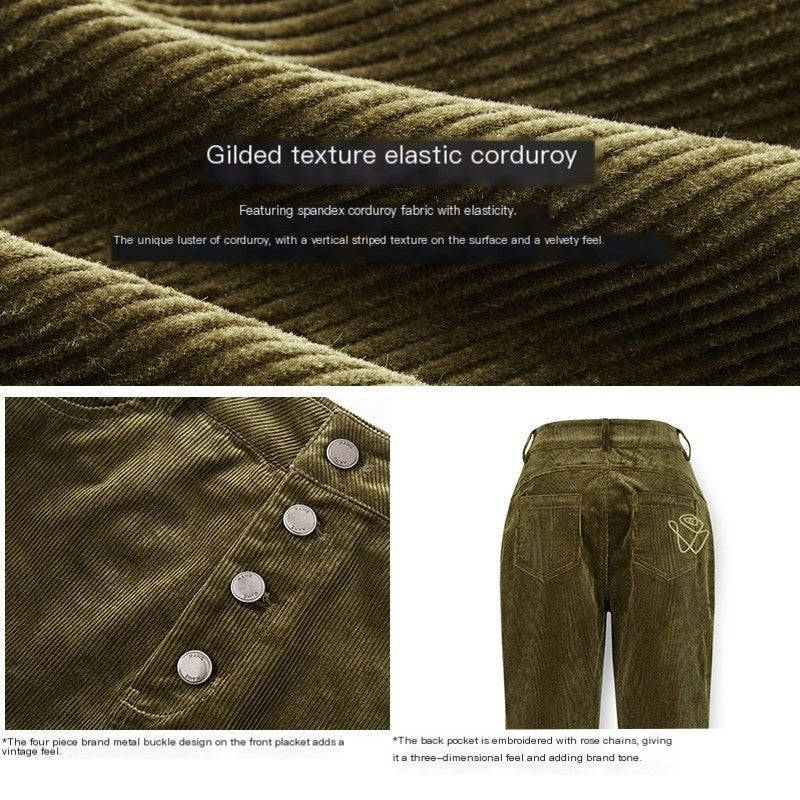 NAWSNOTAWEAR_High_Waist_Stretch_Cotton_Subtle_Flare_Workwear_Womens_Pine_Green_Flared_Pants_MISSTT