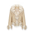 NAWSNOTAWEAR_Horizontal_Fur_Patchwork_Office_Standard_Fit_Long_Sleeve_Women_Khaki_Short_Coat_MISSTT