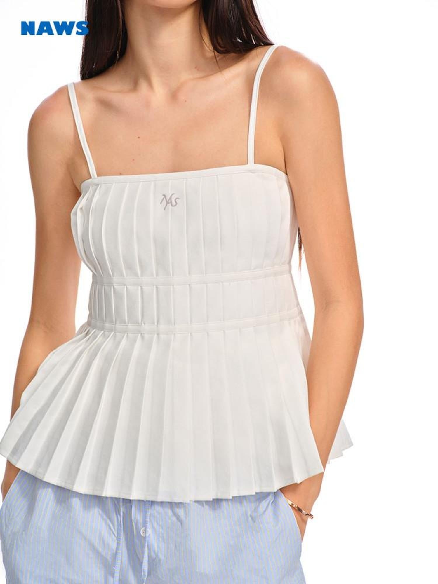NAWSNOTAWEAR Lightweight Resort Classic Women Spaghetti Strap Polyester Camisoles