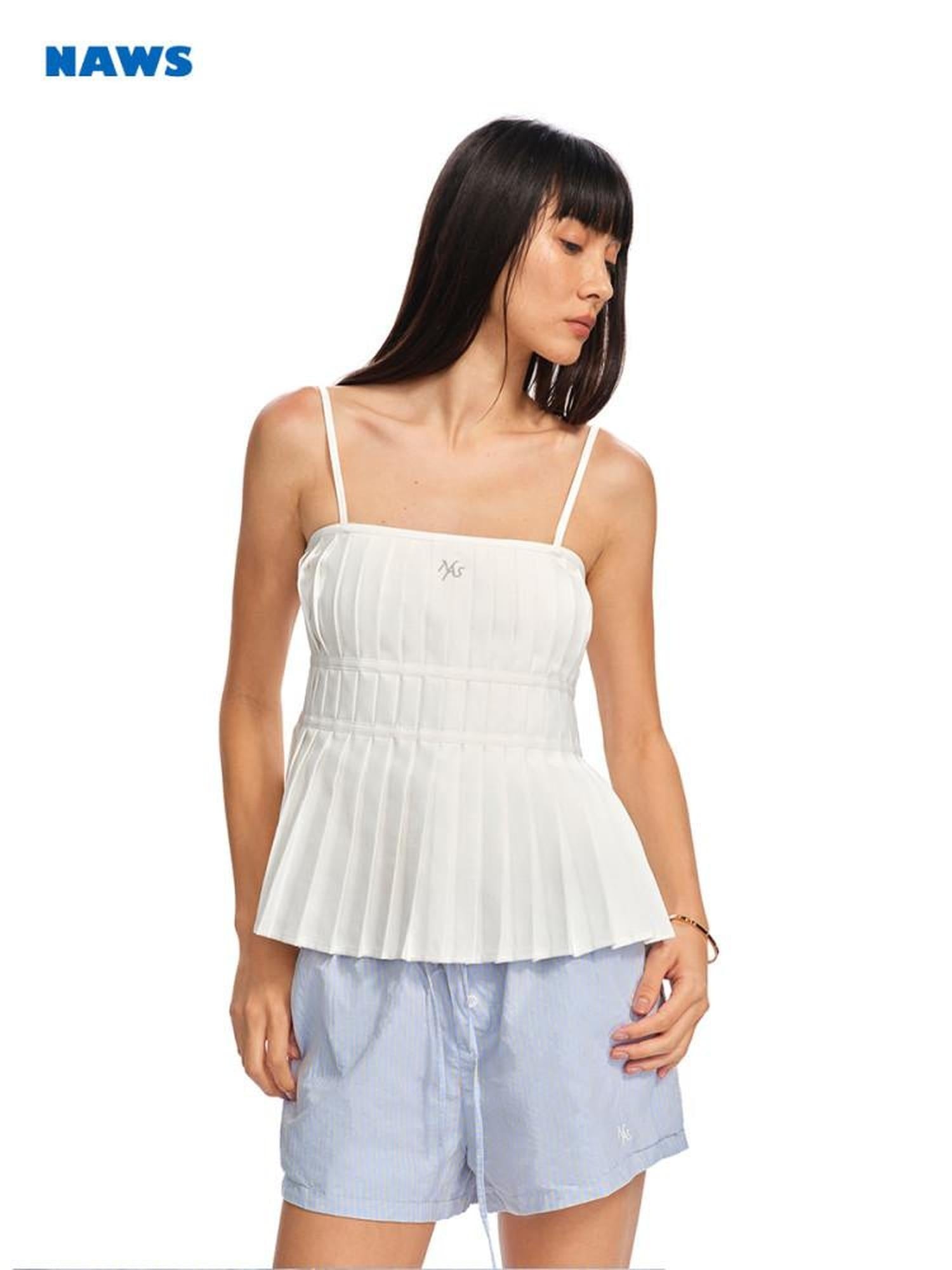 NAWSNOTAWEAR Lightweight Resort Classic Women Spaghetti Strap Polyester Camisoles
