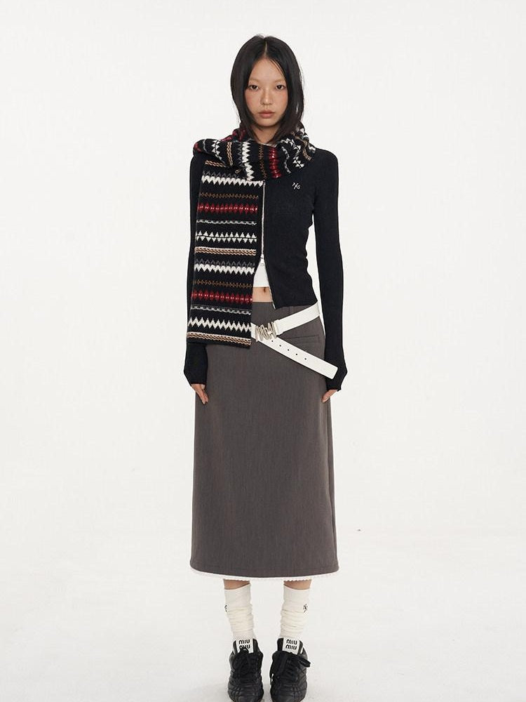 NAWSNOTAWEAR Lined Stretch Viscose Blend Mid Waist Pencil Straight Office Casual Midi Skirts