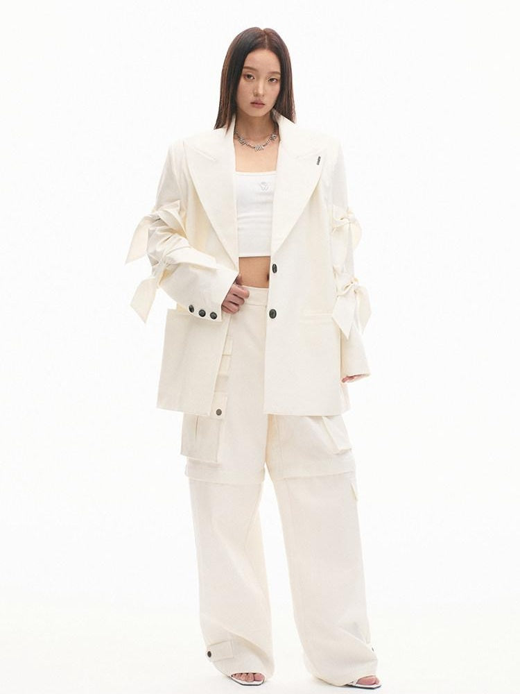 NAWSNOTAWEAR Loose Fit Oversized Minimalist Commuting Office Casual Women Blazers