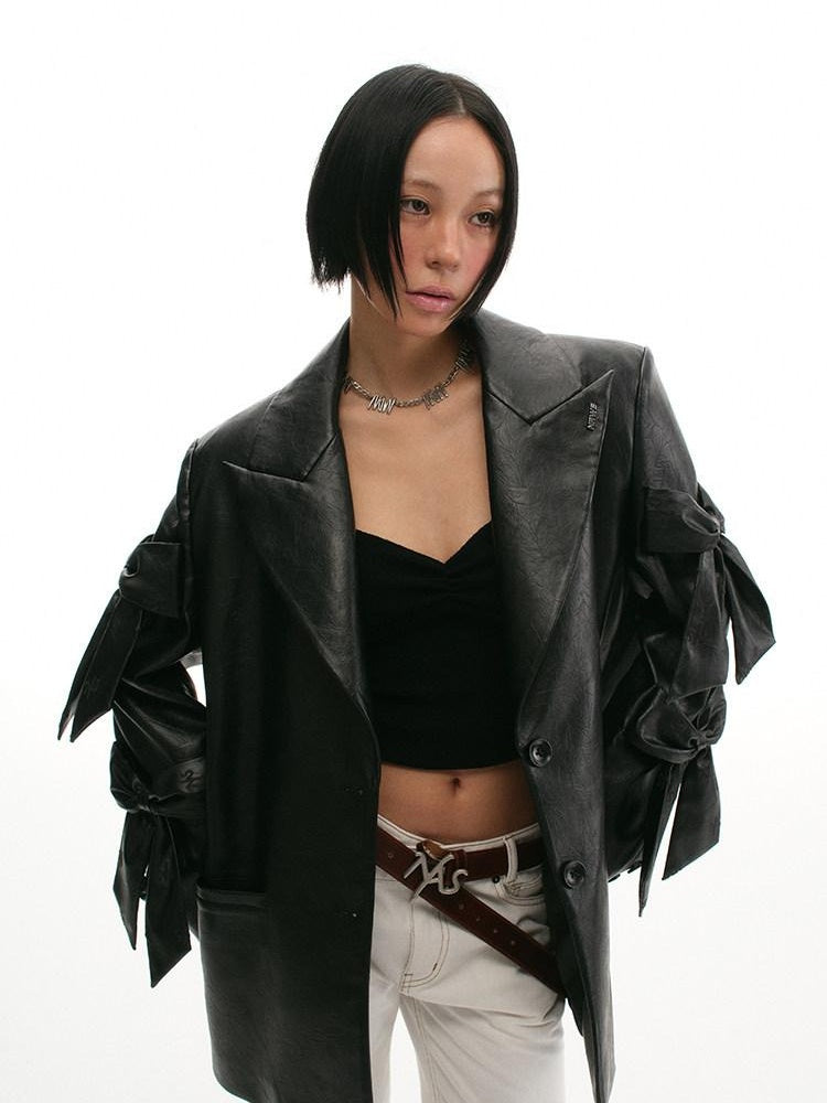 NAWSNOTAWEAR Loose Fit Oversized Minimalist Commuting Office Casual Women Blazers