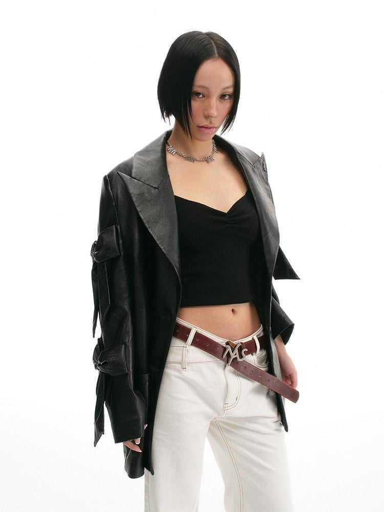 NAWSNOTAWEAR Loose Fit Oversized Minimalist Commuting Office Casual Women Blazers