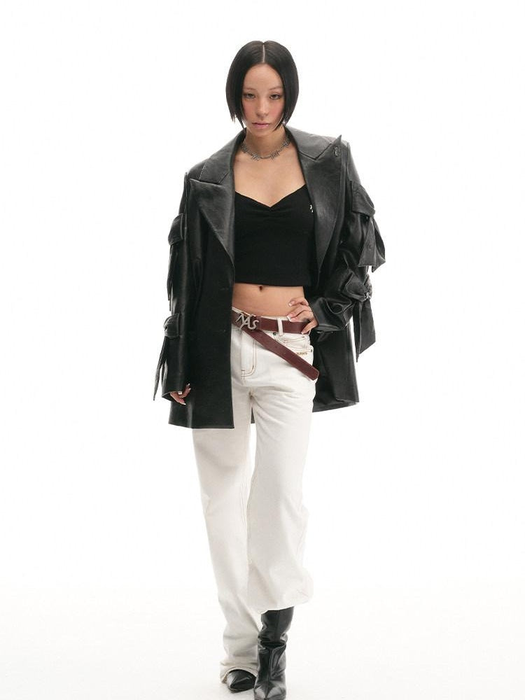 NAWSNOTAWEAR Loose Fit Oversized Minimalist Commuting Office Casual Women Blazers