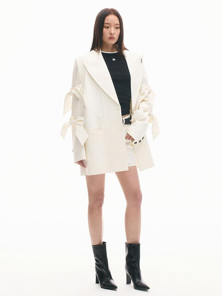 NAWSNOTAWEAR Loose Fit Oversized Minimalist Commuting Office Casual Women Blazers