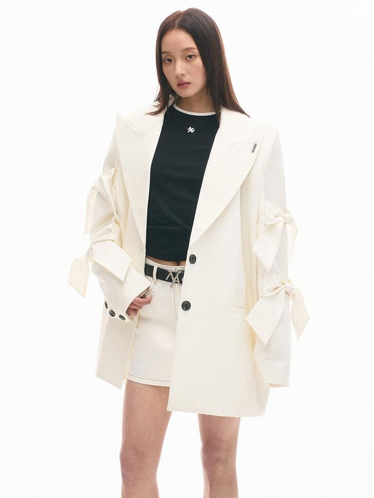 NAWSNOTAWEAR Loose Fit Oversized Minimalist Commuting Office Casual Women Blazers
