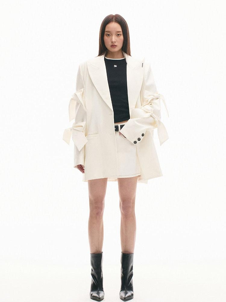 NAWSNOTAWEAR Loose Fit Oversized Minimalist Commuting Office Casual Women Blazers
