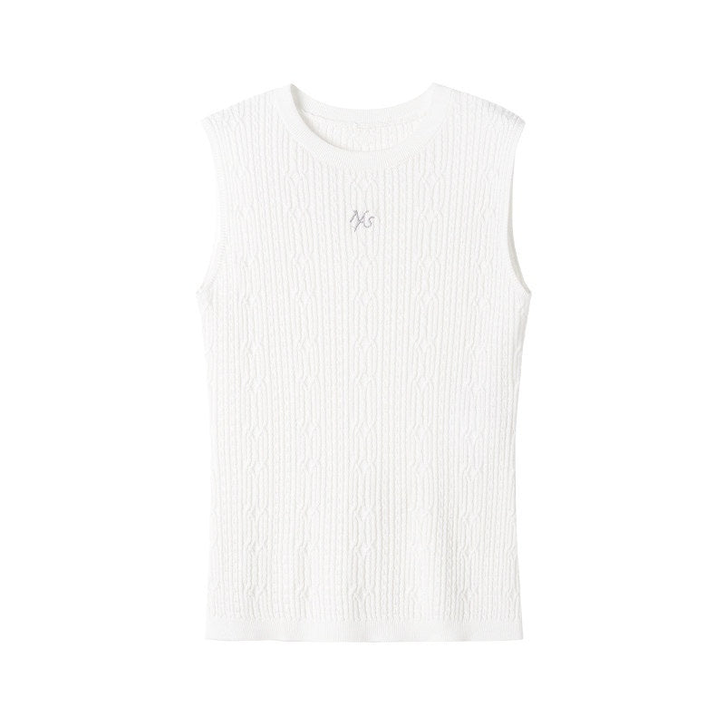 NAWSNOTAWEAR_Lyocell_Wool_Blend_High_Stretch_H_Cut_Round_Neck_Women_Pearl_White_Tank_Tops_MISSTT