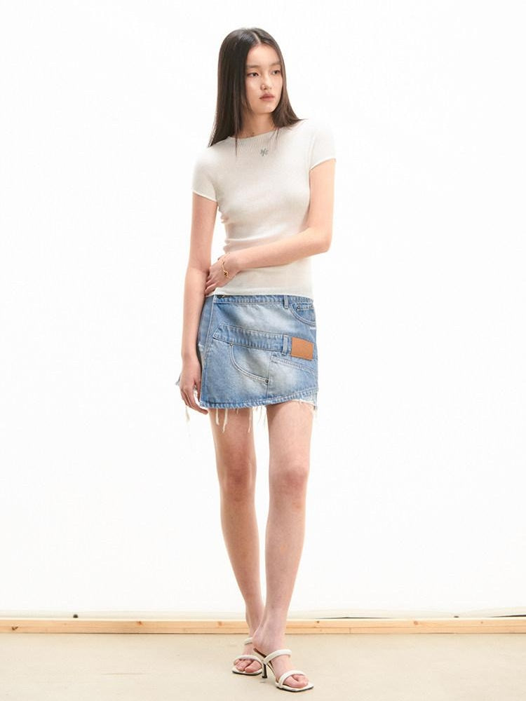 NAWSNOTAWEAR Moisture Wicking Slim Fit Wool Blend Collar Women Office Short Sleeve T-Shirts