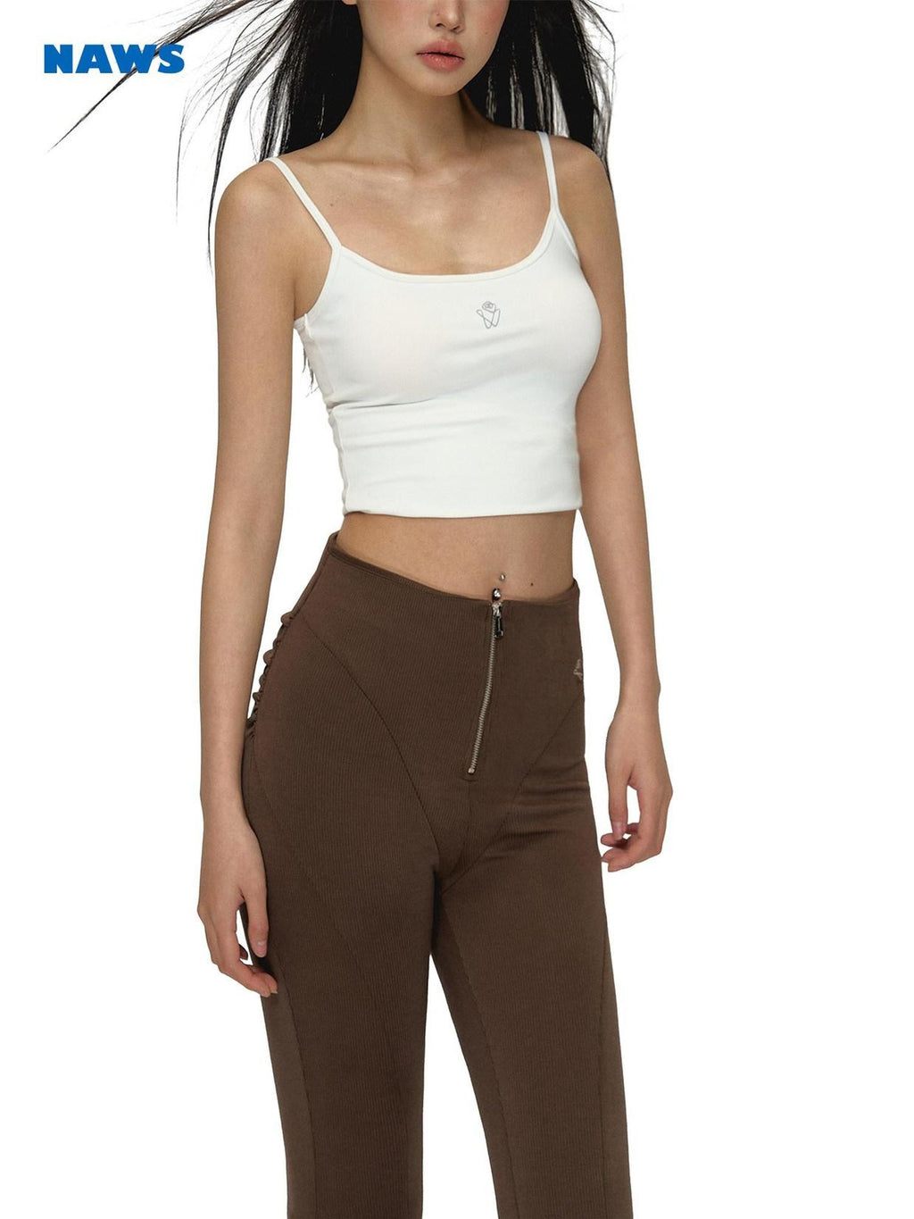 NAWSNOTAWEAR Nylon Spandex Stretch Lightweight Workwear Slim Fit For Women Seamless Camisoles