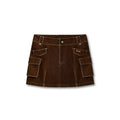 NAWSNOTAWEAR_Pocketed_Low_Waist_A_Line_Casual_Travel_Women_Rust_Brown_Cotton_Mini_Skirts_MISSTT
