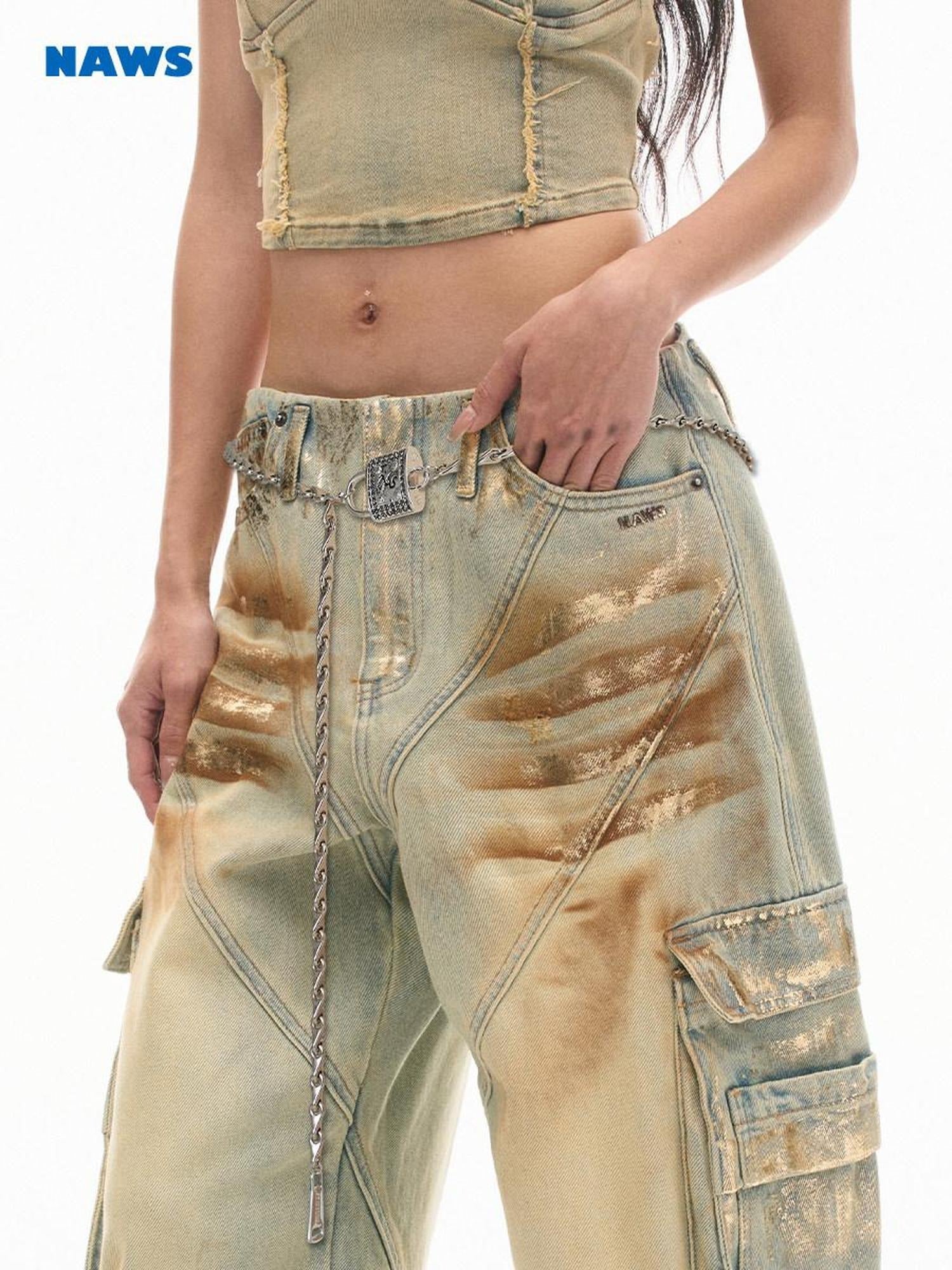 NAWSNOTAWEAR Premium Top Grain Leather Versatile Aurora Silver Women Adjustable 102Cm Belts