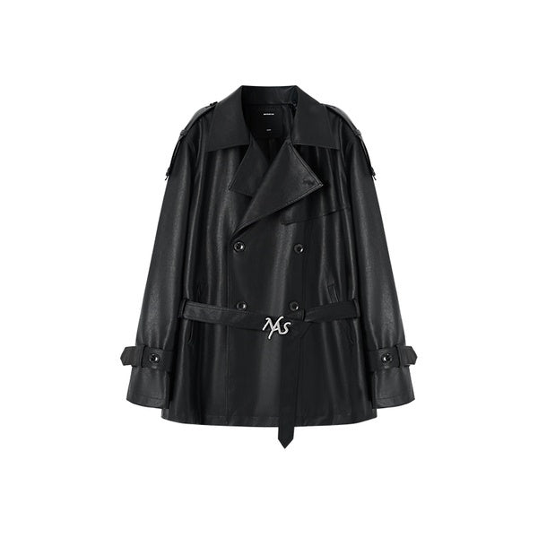 NAWSNOTAWEAR_Pu_Long_Sleeve_Double_Breasted_Mid_Length_Loose_Commuting_Trench_Coats_MISSTT