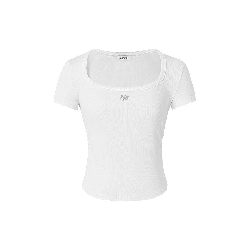 NAWSNOTAWEAR_Pure_Cotton_Slim_Fit_U_Neck_Casual_Women_Essential_Tee_Short_Sleeve_T-Shirts_MISSTT