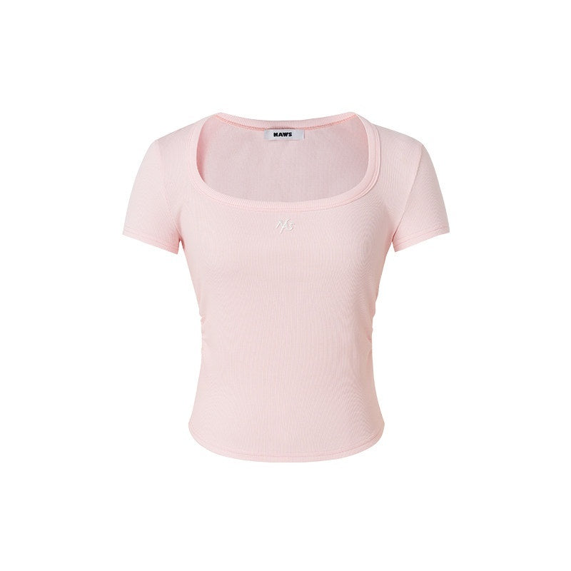 NAWSNOTAWEAR_Pure_Cotton_Slim_Fit_U_Neck_Casual_Women_Essential_Tee_Short_Sleeve_T-Shirts_MISSTT