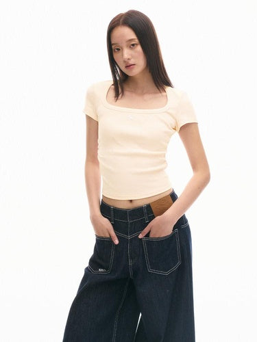 NAWSNOTAWEAR Pure Cotton Slim Fit U Neck Casual Women Essential Tee Short Sleeve T-Shirts