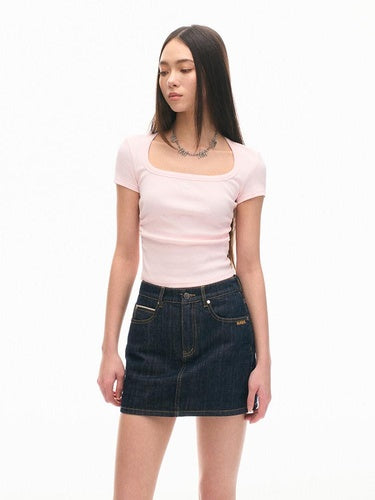 NAWSNOTAWEAR Pure Cotton Slim Fit U Neck Casual Women Essential Tee Short Sleeve T-Shirts