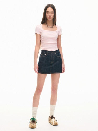 NAWSNOTAWEAR Pure Cotton Slim Fit U Neck Casual Women Essential Tee Short Sleeve T-Shirts