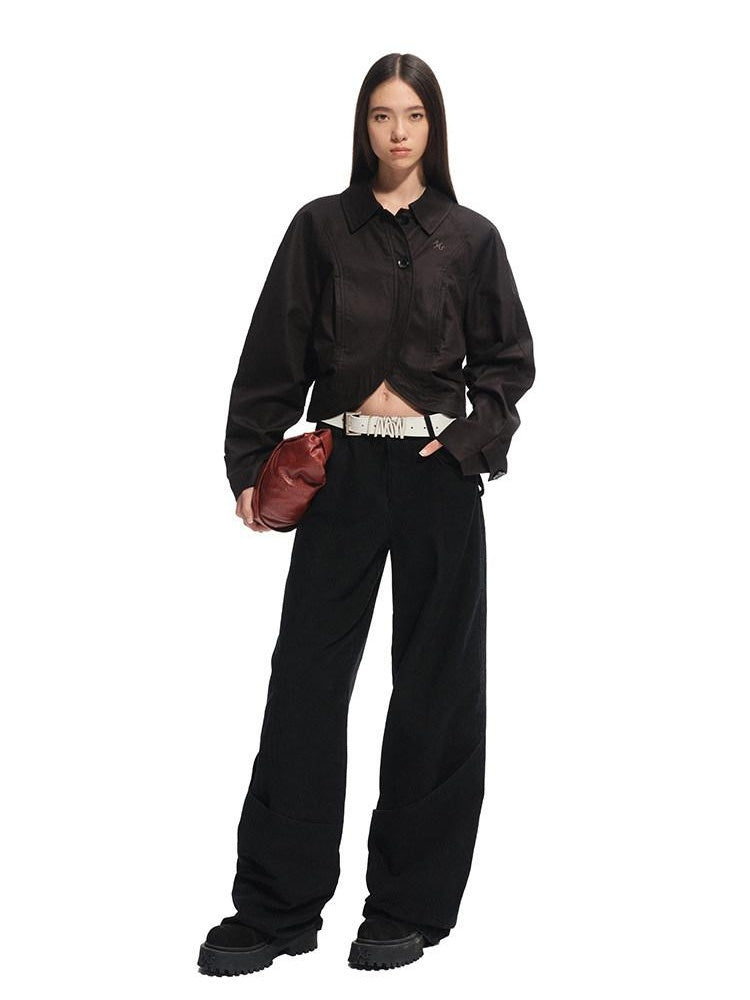 NAWSNOTAWEAR Quick Dry Casual Button Front Short Length Women Cotton Lyocell Cropped Jackets