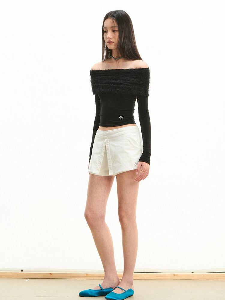 NAWSNOTAWEAR Quick Dry Slim Fit Long Sleeve Casual Lyocell Womens Off Shoulder Crop Tops