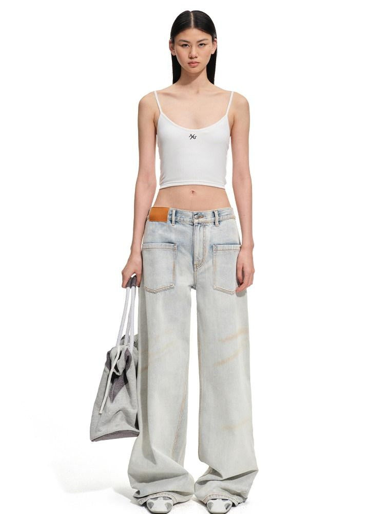 NAWSNOTAWEAR Romantic Slim Spaghetti Strap No Padding Cotton Blend Women Solid Camisoles