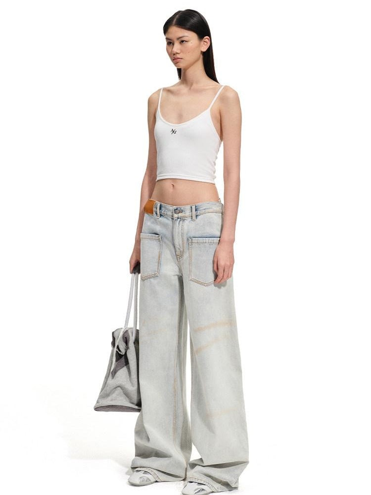 NAWSNOTAWEAR Romantic Slim Spaghetti Strap No Padding Cotton Blend Women Solid Camisoles