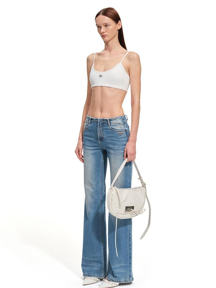 NAWSNOTAWEAR Romantic Slim Spaghetti Strap No Padding Cotton Blend Women Solid Camisoles