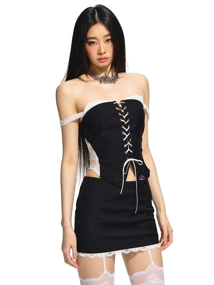 NAWSNOTAWEAR Sexy Low Waist Bodycon Daily Wear Black Polyester Cotton Women Mini Skirts