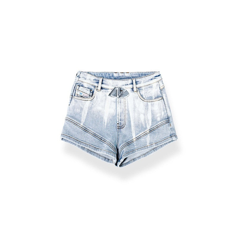NAWSNOTAWEAR_Slim_Fit_Natural_Waist_Non_Stretch_Sky_Blue_Women_Denim_Shorts_MISSTT