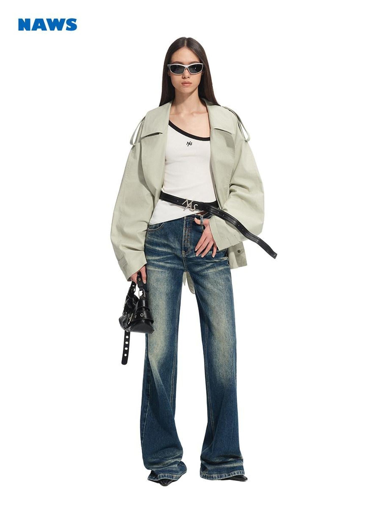 NAWSNOTAWEAR Slim Fit Nylon Blend Crew Neck Office Women Long Sleeve T-Shirts