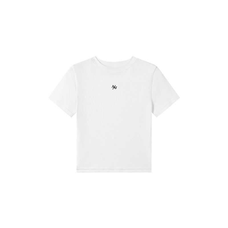 NAWSNOTAWEAR_Slim_Waist_Minimal_Flare_Sleeves_Women_Stretch_Cotton_Short_Sleeve_T-Shirts_MISSTT